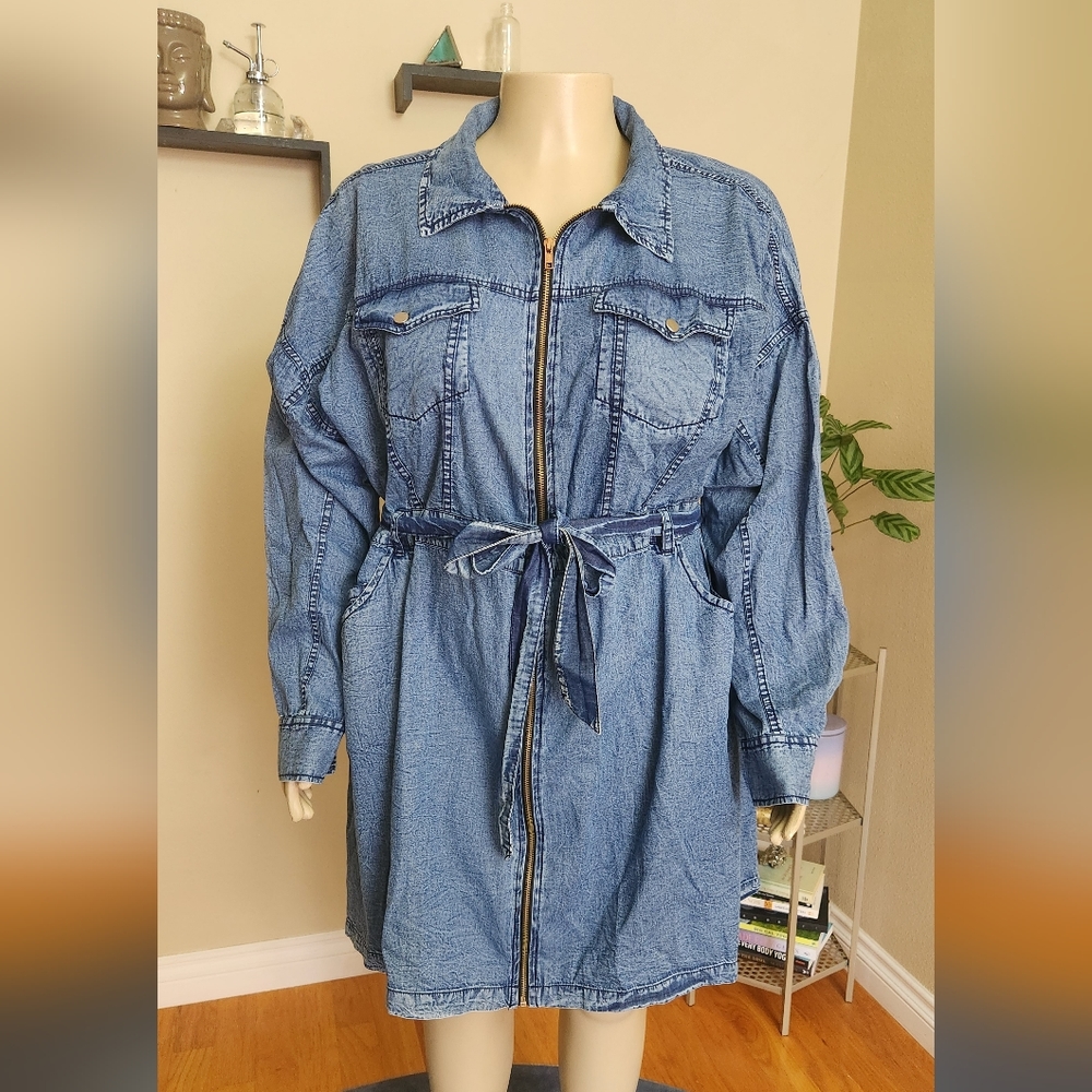 ZIP UP PAPERBAG DRESS